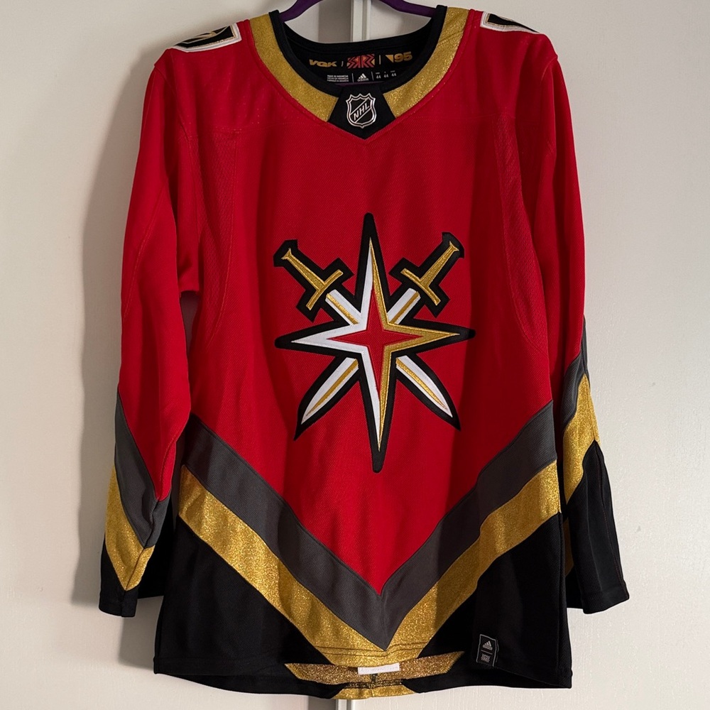 Red and Gold Hockey Jersey